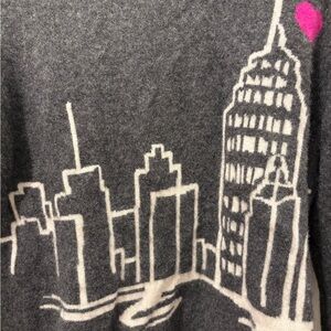 Neiman Marcus Cashmere Sweater with NYC like skyline!